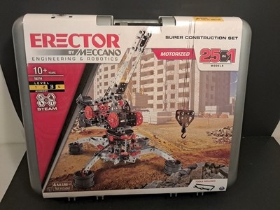 Meccano Erector Super Construction 25-in-1 Motorized Building Set STEM 16214