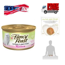 Purina Kitten Tender Turkey Feast Wet Kitten Food Pate - Pack of 24 3 oz. Cans