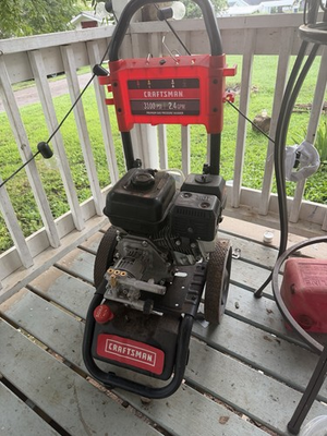 #ad Craftsman 3100 PSI 2.4 GPM Gas Cold Water Pressure Washer w Soap Tank $210.00