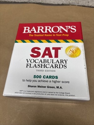 SAT Flashcards: 500 Cards to Prepare for Test Day (Barron's SAT Prep) 3rd Ed