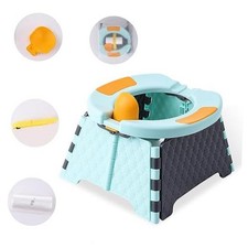 Travel Potty for Toddlers, Portable Foldable Potty  Blue