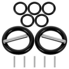  6 Sets Electric Wrench Socket Retainer Rings Rubber Washer for Pin