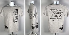 Pickrell Tractor Pull burn it Down T Shirt Mens Medium Farm Pioneer Dekalb Seed