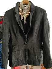Katleen Madden Blazer elegant mit Chiffon Ueberzug