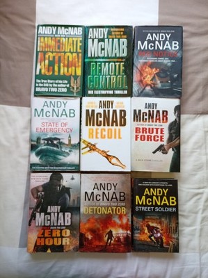 9 Andy Mcnab Hardback Books Bundle Lot Nick Stone Tom Buckingham