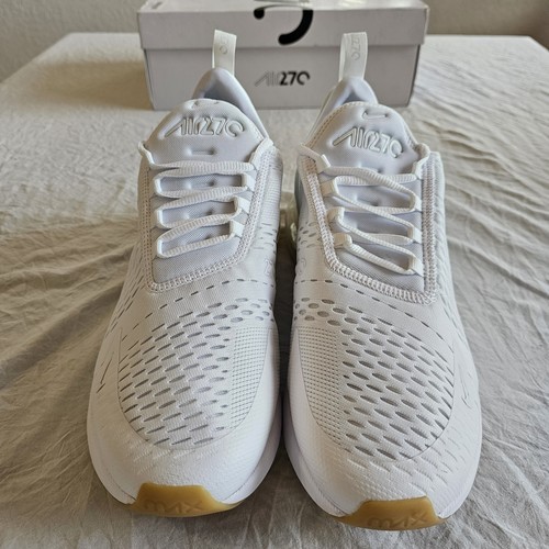 Nike Men's Air Max 270 Size 12 White/Gum Sneakers Running Shoes New In Box - Picture 5 of 10
