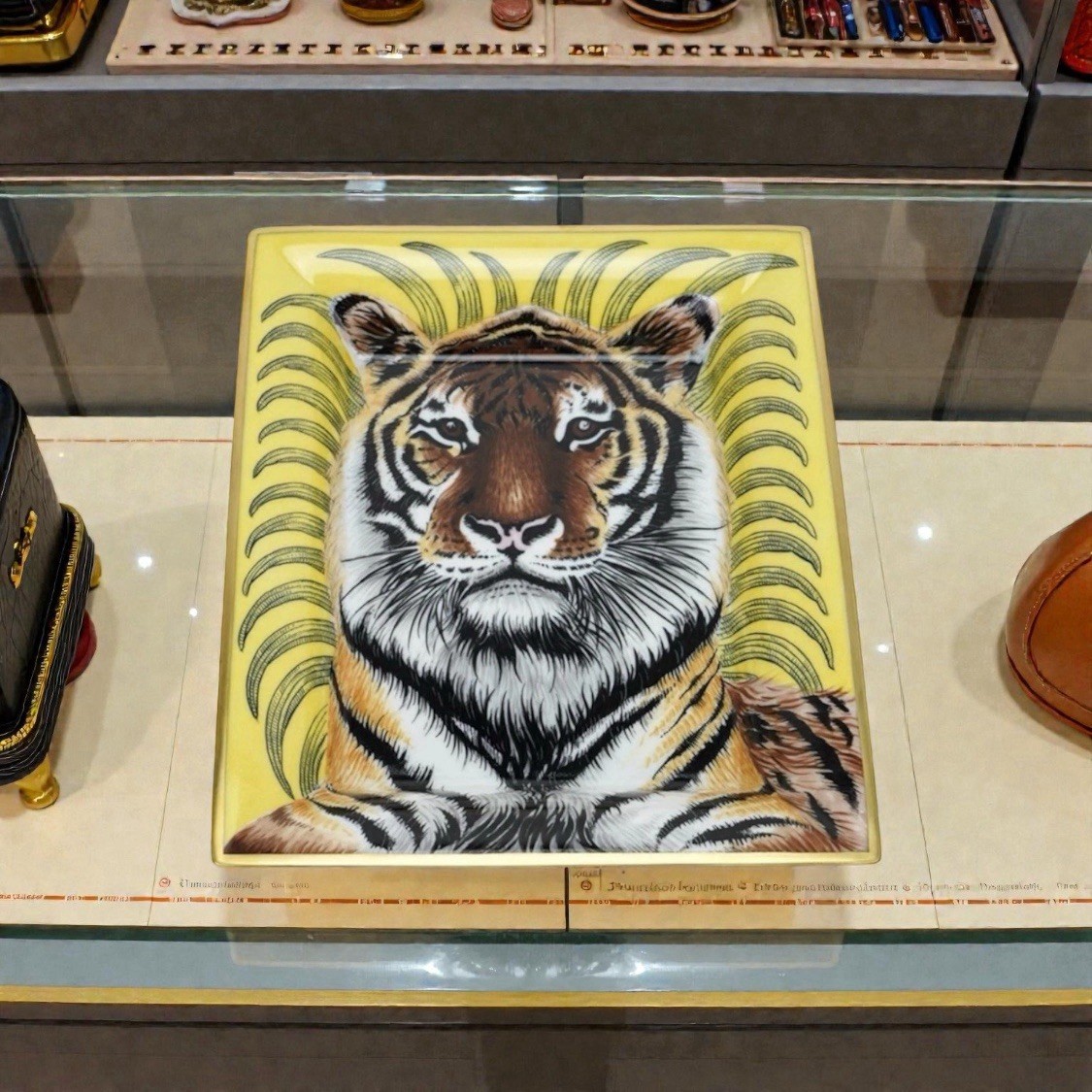 HERMES Royal Tiger Change Tray Rolling Ashtray Vide Poche w/ Gift
