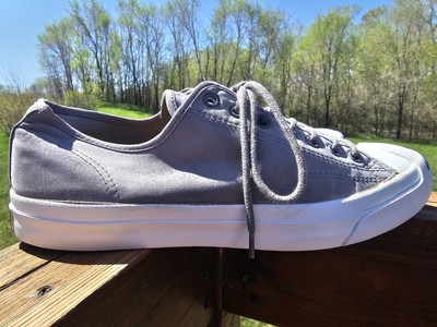 Converse Jack Purcell Low Top Men\'s Size 10.5 Sneakers Converse Jack Purcell Leather & Cork Low Top Sneaker Black  main image 4