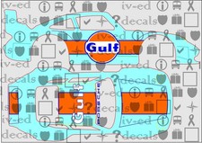 Porsche 15 1/64 WHITE TONER Waterslide Decal for Hot