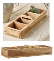 Ib Laursen - Holzkiste Unika 15X9X46Cm Holz Kiste Mit 4 FäCher Griff 21780-00
