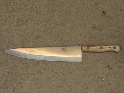 10  Chefs Knife Carvel Hall Great Blades Hi-Carbon Steel Full Tang Made in Japan