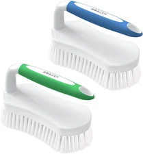 Scrub Brush for Cleaning Comfort Grip Shower Scrubber Flexible Stiff Bristles wi