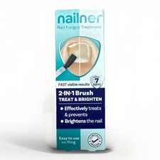 Nailner Brush 2 in 1 Anti Nail Fungal 5ml Infection Treatment 300 Appli - NEW