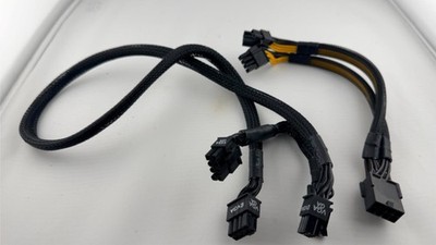 EVGA SuperNOVA VGA GPU Power Cable + 8-Pin to Dual 8-Pin Splitter OEM Lot