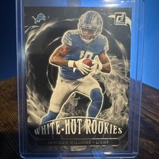 2022 Panini Donruss Jameson Williams White Hot Rookies RC - DETROIT LIONS #WHR-4