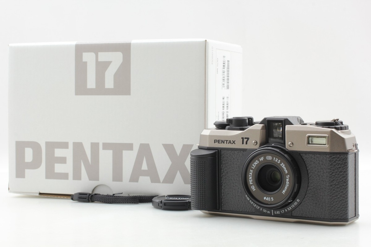Unused] Pentax 17 Dark Silver Compact Film Camera New