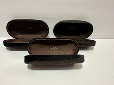 Tom Ford Eyeglasses Sunglasses Hard Cases Velvet Clamshell Chocolate Brown LOT