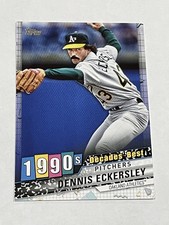 2020 Topps Update Baseball Decades' Best - Dennis Eckersley - Oakland Athletics