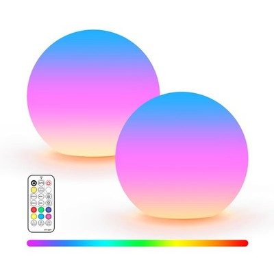 LOFTEK LED Ball Light, 3-inch Rechargeable Globe Lights, Color-Changing Ball Lam