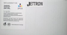Jettron 240XL 241XL Ink Cartridges Black Color 2 Pack For Canon PIXMA FREE S/H