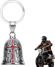 Guardian Bell,Edelstahl Motorradglocke,Schwarz Guardian Bell Motorrad,Motorrad G