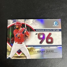 2023 Bowman - Bowman Scouts Top 100 #BTP-96 Edgar Quero (RC)