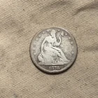 Silver 1876 Seated Liberty 50 Cents Half Dollar | VG Condition ZM