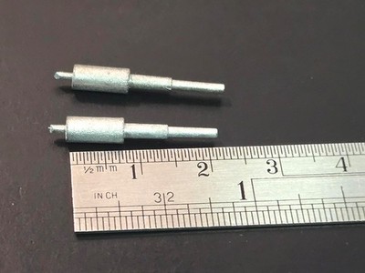 Ship Fittings Parts 2 White Metal Modern Navy Dummy Barrels 22mm Destroyer