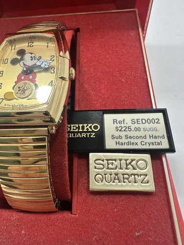 Mickey Mouse Watch Vintage 1987 Disney Seiko 60th Anniversary Men & Women's - Picture 5 of 9