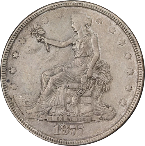 1877-P Trade Dollar XF Details Decent Eye Appeal