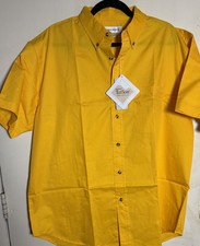 NWT Sierra Pacific Teflon Fabric Protector Men  s SS Button Down Shirt Sz. L- NEW