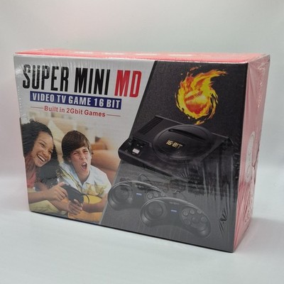 16-Bit Retro Video Game Console Super Mini MD Built-In Games RCA New Sealed