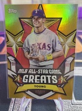 2025 Topps Gold All Star Game Michael Young ! 07/50 Gold Foil 🔥🔥🔥
