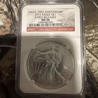 2011 1 oz Silver American Eagle MS-70 NGC 25th Anniversary (ER)