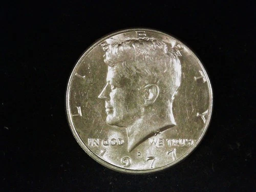 1977-D Kennedy Half Dollar AU++ (1). Free Shipping!