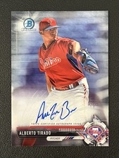 Alberto Tirado 2017 Bowman Chrome Auto CPA-ATI Phillies