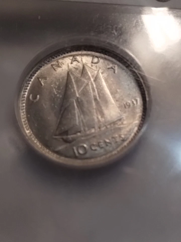 Canada 1937 Silver 10 Cents ICG MS-64 - Image 4 of 4