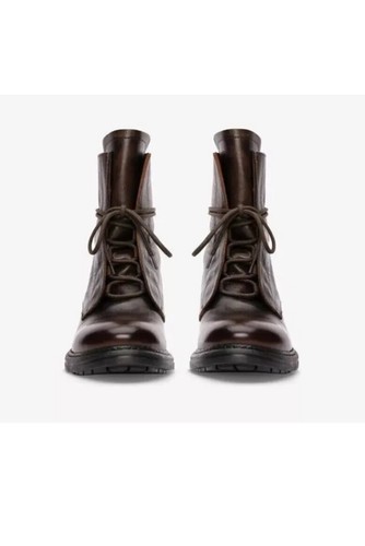 Stivali Clarks donna RIXLE pizzo pelle marrone scuro taglia UK 6,5/40 - Foto 4 di 5