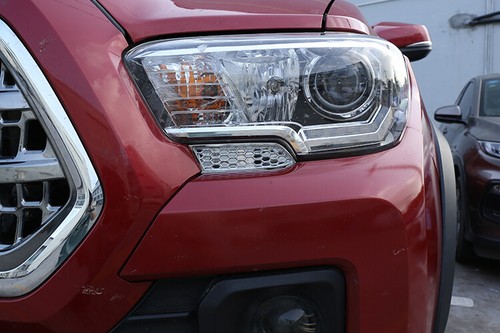 Chrome ABS Front Bumper Headlight Lamp Below Cover Fit For T@yota T@coma 2016-20 - Foto 8 di 8