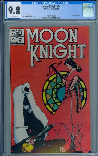 CGC 9.8 MOON KNIGHT #24 BILL SIENKIEWICZ COVER 1ST SERIES 1982