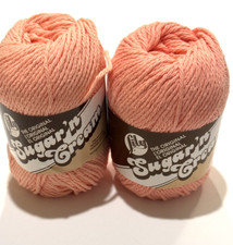 Sugar N Cream Yarn Tea Rose Different Dye Lots Cotton 220815 219215 Lot of 2 NEW