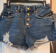Blank NYC Denim Cut Off Shorts Button Fly Size 27