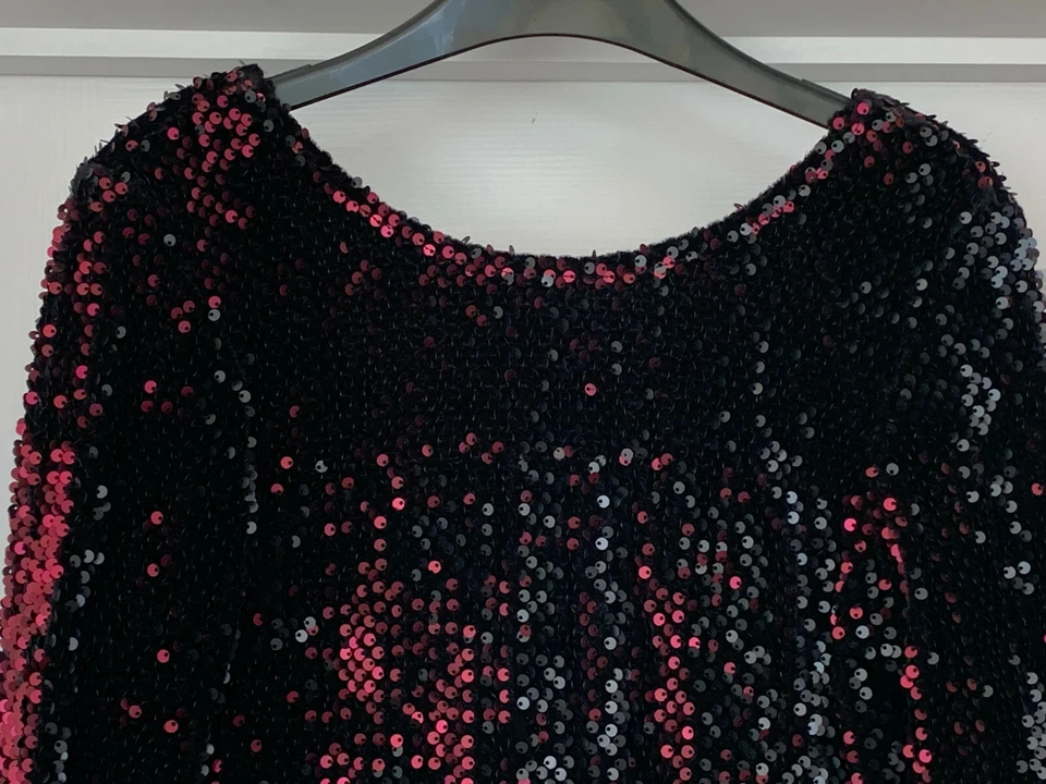 «MOTEL ROCK» БЛЕСТКИ МИНИ-ПЛАТЬЕ С ДЛИННЫМИ РУКАВАМИ РАЗМЕР МАЛЕНЬКИЙ - Изображение 3 из 4