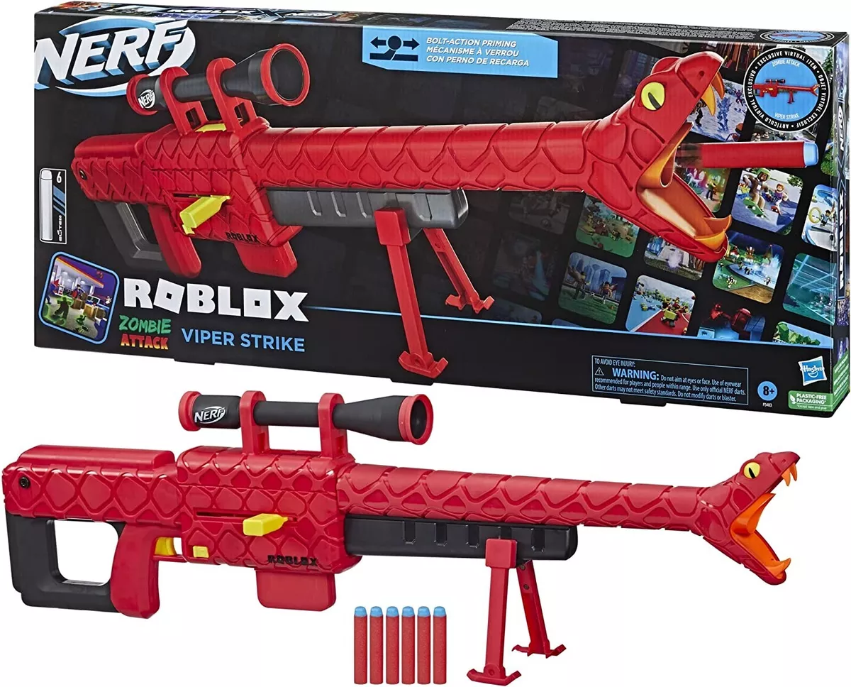 Nerf Roblox Zombie Attack Viper Strike Sniper Blaster: 6 Nerf Elite Darts -  NEW