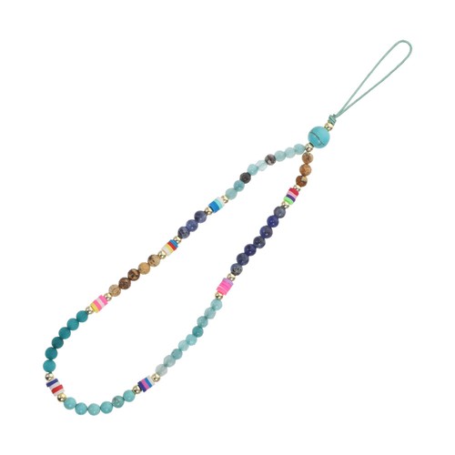 Hanging Phone Strap Beaded Phone Pendant Phone Hanging Decor Stone Phone Strap - Photo 4/9