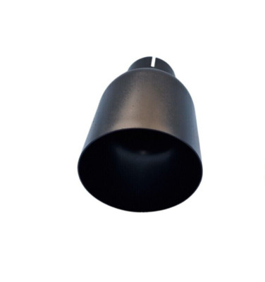 CARTUNER Auspuffblende Endrohr BLACK LINE schwarz 90mm für 65mm Anschluß