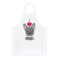 I Love Frenchies Koch SchüRze - Hunde Hund Welpe Lustig Kochen
