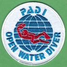 PADI PROFESSIONAL ASSOCIATION OF DIVE INSTRUCTORS OPEN WATER DIVER PATCH