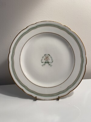 Rare Antique Le Rosey Paris  Diner Plate 9 inch