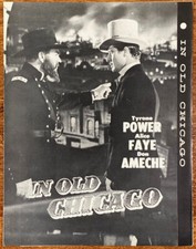 IN OLD CHICAGO Original Movie Pressbook Tyrone Power Alice Faye Disaster r50s